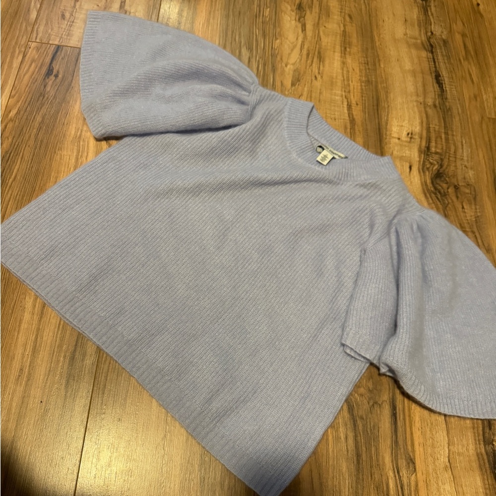 Autumn Cashmere Light Blue Knit Sweater